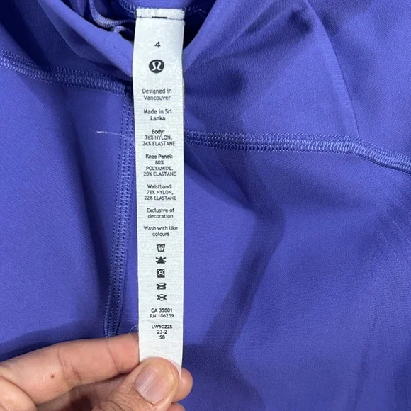 Lululemon Athletica Lavender Leggings - Picture 3 of 5